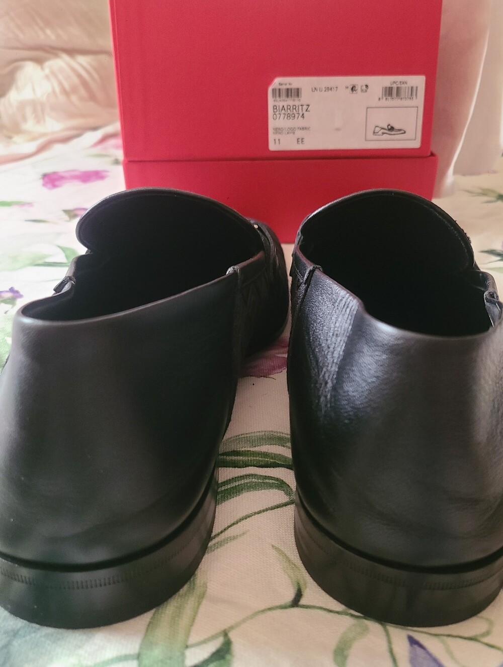 Salvatore Ferragamo Black Gancini-Trim Jacquard Hybrid Loafers Sz 11  Like New. - Picture 3 of 7
